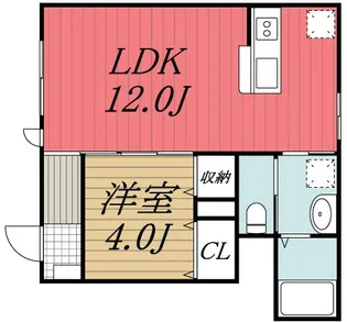 千葉県千葉市若葉区小倉町【アパート】の間取り