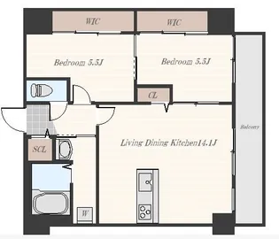フォレストテラス【10階】の間取り
