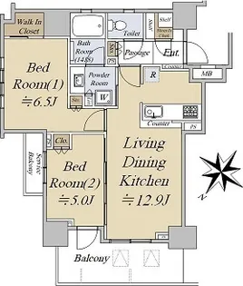シティハウス曳舟 ハウスA【4階】の間取り