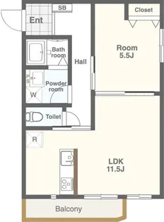 ル・メルシェ【2階】の間取り