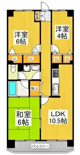 セントラルパレス15【7階】の間取り