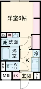 エルファーロ笹塚III【3階】の間取り