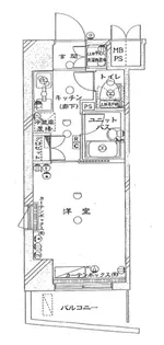 ルーブル大井町弐番館【9階】の間取り