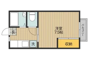 広島県福山市東川口町3【アパート】の間取り