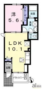 東京都西東京市下保谷4【アパート】の間取り