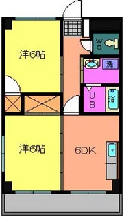 サンライフ大町【2階】の間取り