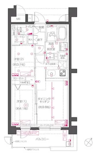 ZOOM下丸子【1階】の間取り