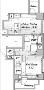東京都墨田区石原3【マンション】の間取り