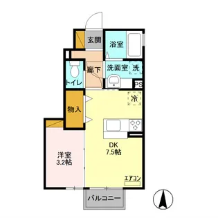 クレストコートT 1【1階】の間取り