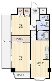ベイシティマルゴ【4階】の間取り