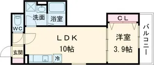 F+style浜寺石津町西1号館【3階】の間取り