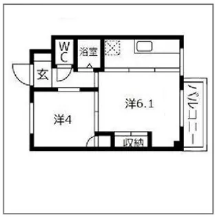 エルパラッツォ京橋【5階】の間取り