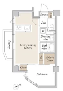 ORSUS新江古田【4階】の間取り