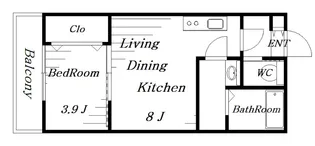 フロレゾン稲毛【2階】の間取り
