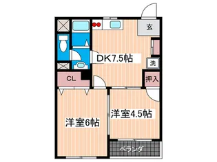 広島県広島市西区庚午中4【マンション】の間取り