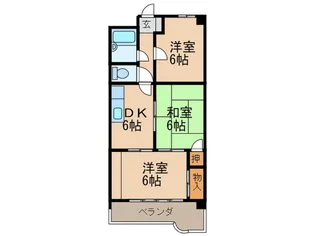 亀島マンション【3階】の間取り