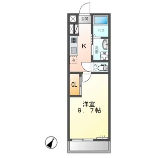 茨城県牛久市南2【アパート】の間取り