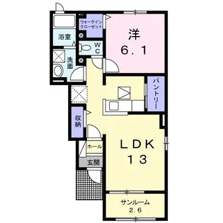 サニースポットIV【1階】の間取り