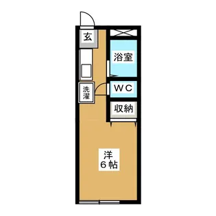 ヒラノハイツ【1階】の間取り