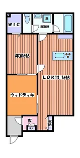 エコリビングステージ上北台 北棟【1階】の間取り