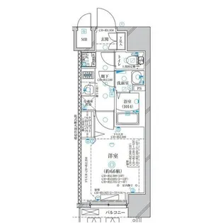 ディアレイシャス名古屋太閤通【12階】の間取り
