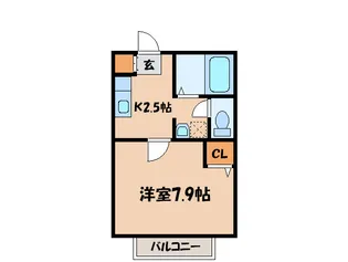 ビラ-ジ・京町【2階】の間取り