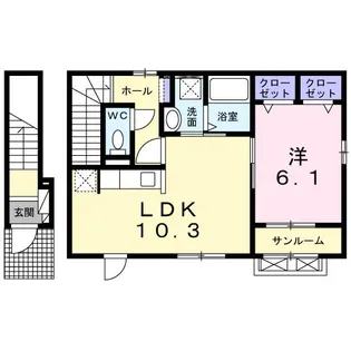 エスポワール美咲の間取り