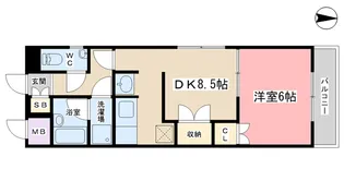パインベルテ御陵【2階】の間取り