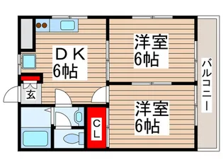 ルミネス早稲田【3階】の間取り