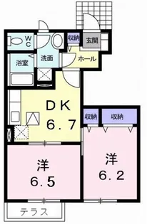 アーバイン・パエーゼ B【1階】の間取り