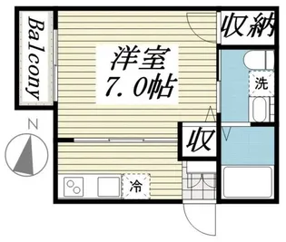 ベルグランデ吉野町【1階】の間取り