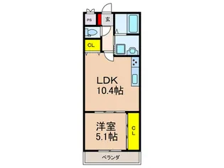 テレザート東船橋【1階】の間取り