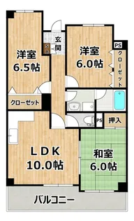 K&T御幣島マンション【6階】の間取り
