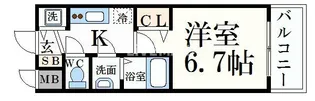 プレサンス丸の内流雅【2階】の間取り