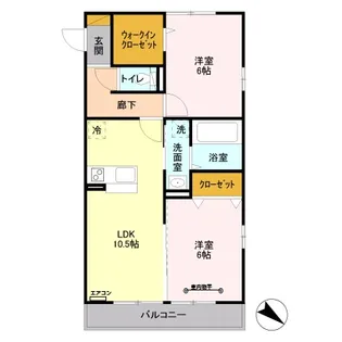 Verde lake【1階】の間取り