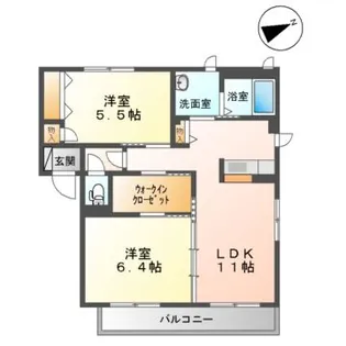 富士ハイツ B【2階】の間取り