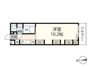 ディアコート御幸【3階】の間取り