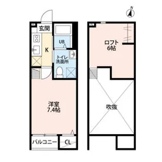 Le Courage【1階】の間取り