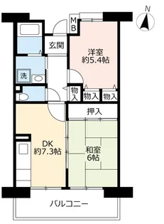 URサンラフレ明石【1階】の間取り