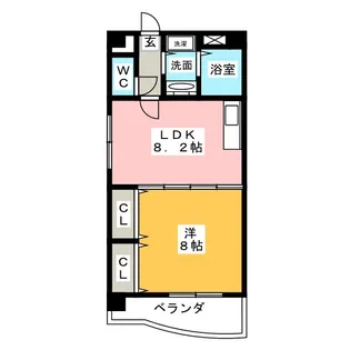 メゾン・ボナール【6階】の間取り