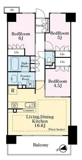 プラネスーペリア石神井公園【4階】の間取り
