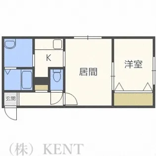 セカンドアベニューB【1階】の間取り