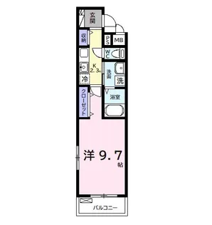 メゾンドール【2階】の間取り