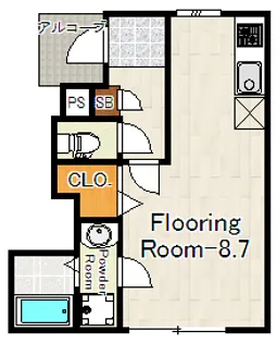 リブリkitakasai【1階】の間取り
