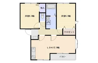 サニーホームズA【2階】の間取り