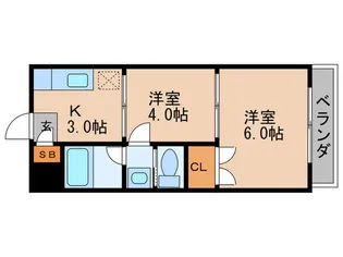 サンパレス青山【1階】の間取り