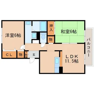 フレマリール林【2階】の間取り