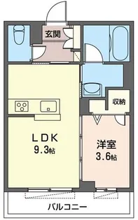 アヴァンセ横濱鶴ヶ峰【2階】の間取り