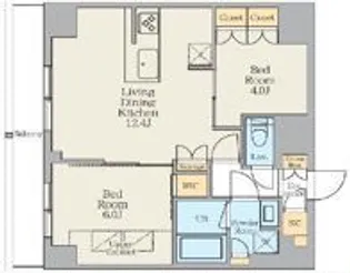 クレストコート東日暮里【8階】の間取り