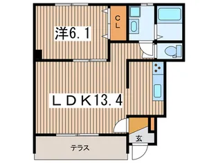 カサ・ミラ【1階】の間取り
